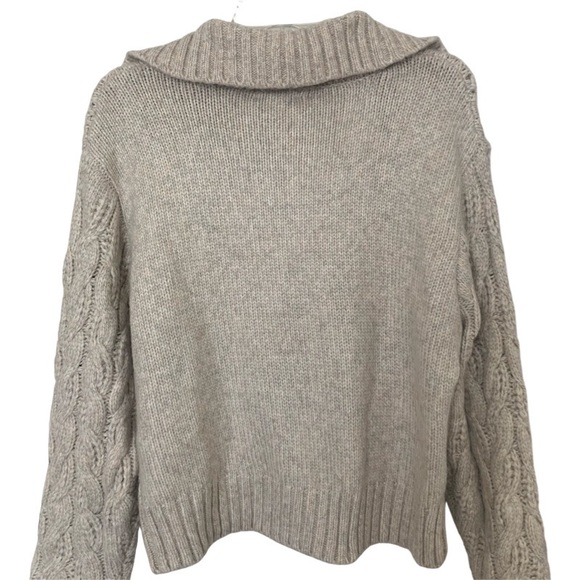 NWT Sincerely Jules Cable Knit Half Zip Cozy Pullover Turtleneck Sweater Sz M - Picture 6 of 12